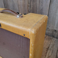 SOLD - Fender Princeton Tweed 5E2 1955 Rare Early Narrow Panel Variant Large Cabinet - Mahar's Vintage Guitars