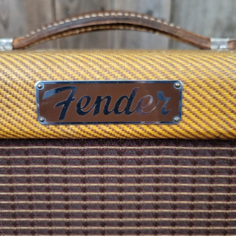 SOLD - Fender Princeton Tweed 5E2 1955 Rare Early Narrow Panel Variant Large Cabinet - Mahar's Vintage Guitars