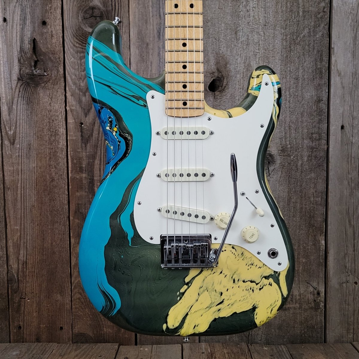 SOLD - Fender Stratocaster Bowling Ball Blue - 1983 - Mahar's Vintage Guitars