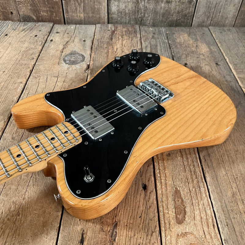 SOLD - Fender Telecaster Deluxe 1973 Refinished Natural Refinished - Mahar's Vintage Guitars