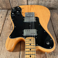 SOLD - Fender Telecaster Deluxe 1973 Refinished Natural Refinished - Mahar's Vintage Guitars