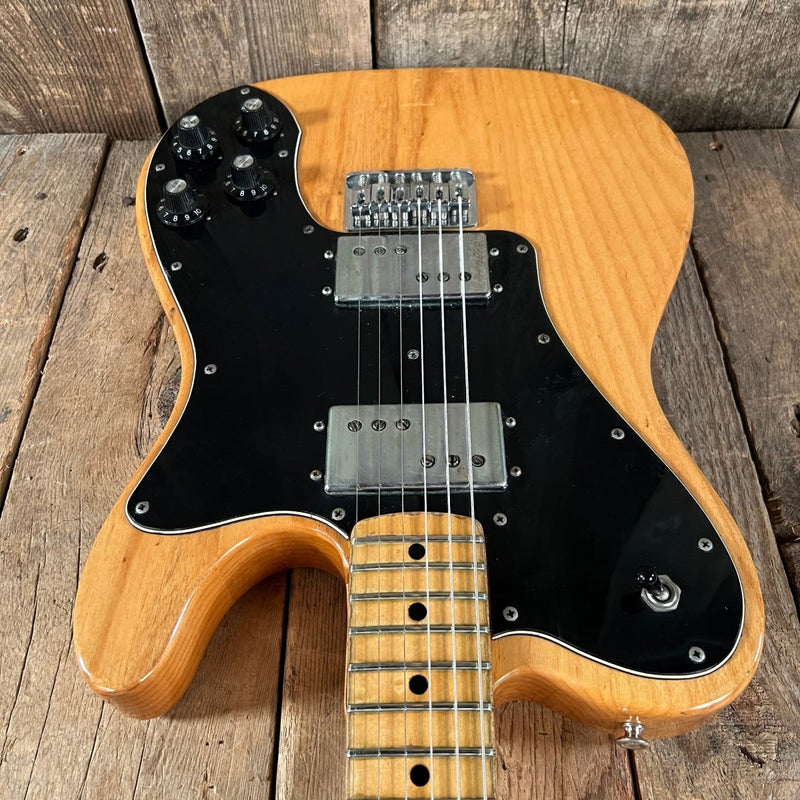 SOLD - Fender Telecaster Deluxe 1973 Refinished Natural Refinished - Mahar's Vintage Guitars