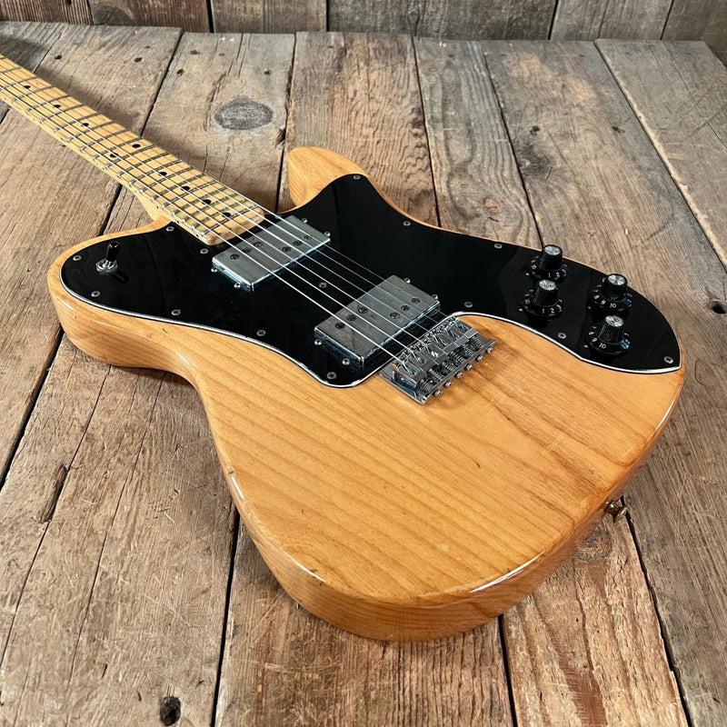 SOLD - Fender Telecaster Deluxe 1973 Refinished Natural Refinished - Mahar's Vintage Guitars