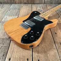 SOLD - Fender Telecaster Deluxe 1973 Refinished Natural Refinished - Mahar's Vintage Guitars