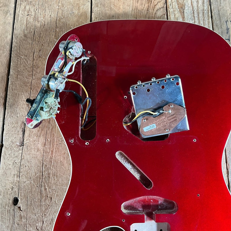 SOLD - Fender TLC - 62B MIJ '62 Reissue Esquire Custom 1986 Candy Apple Red - Mahar's Vintage Guitars
