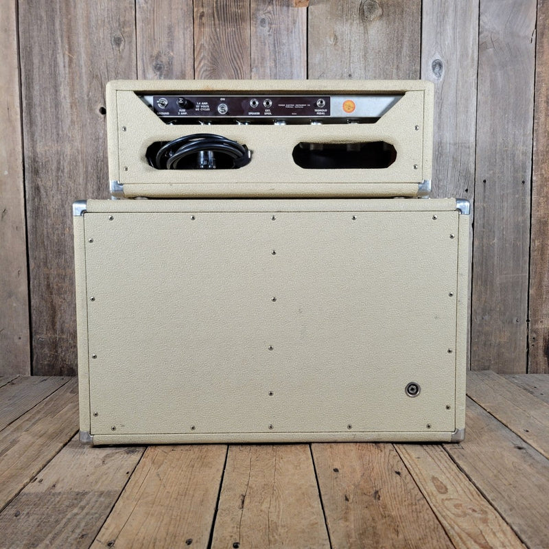 SOLD - Fender Tremolux 6G9 - B 1963 Blond Oxblood Grill Head and Cabinet - Mahar's Vintage Guitars