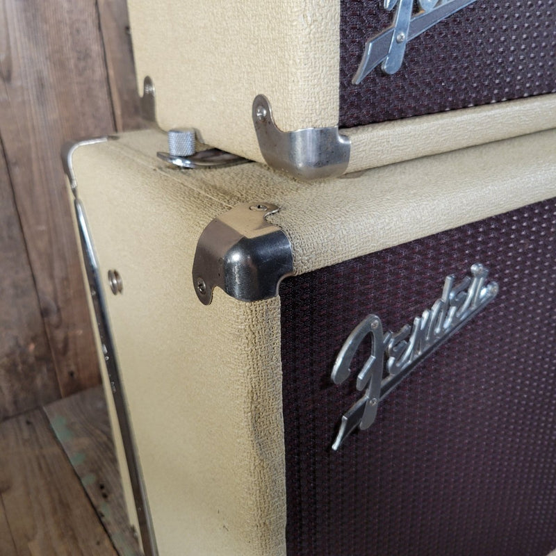 SOLD - Fender Tremolux 6G9 - B 1963 Blond Oxblood Grill Head and Cabinet - Mahar's Vintage Guitars