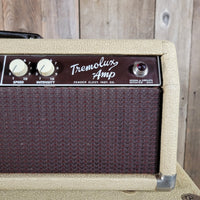 SOLD - Fender Tremolux 6G9 - B 1963 Blond Oxblood Grill Head and Cabinet - Mahar's Vintage Guitars