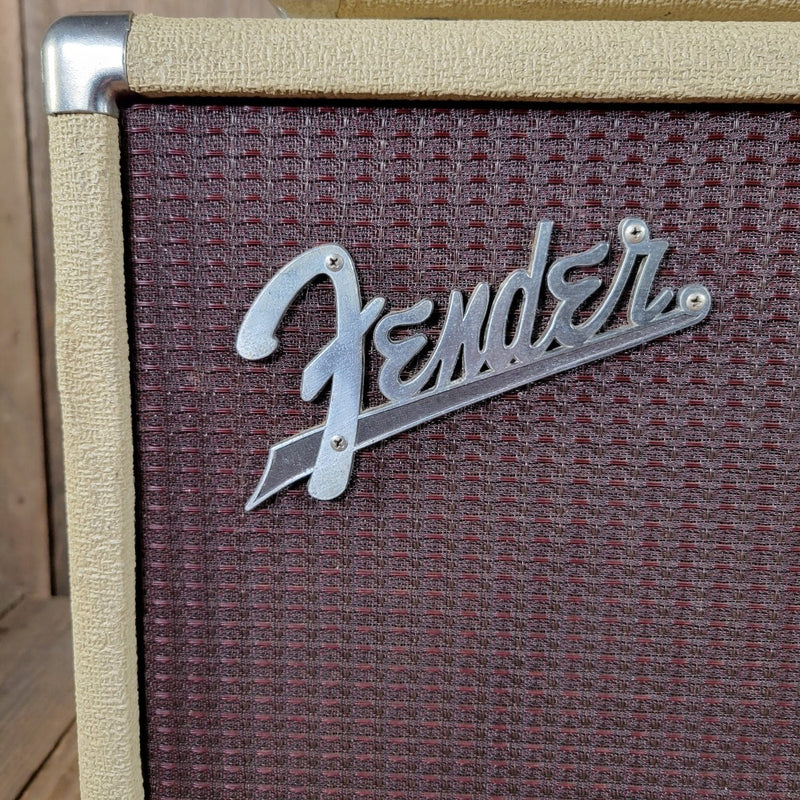 SOLD - Fender Tremolux 6G9 - B 1963 Blond Oxblood Grill Head and Cabinet - Mahar's Vintage Guitars
