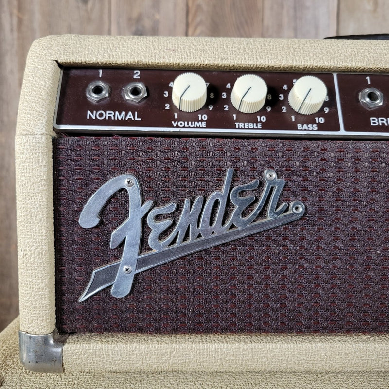 SOLD - Fender Tremolux 6G9 - B 1963 Blond Oxblood Grill Head and Cabinet - Mahar's Vintage Guitars