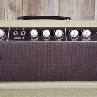 SOLD - Fender Tremolux 6G9 - B 1963 Blond Oxblood Grill Head and Cabinet - Mahar's Vintage Guitars