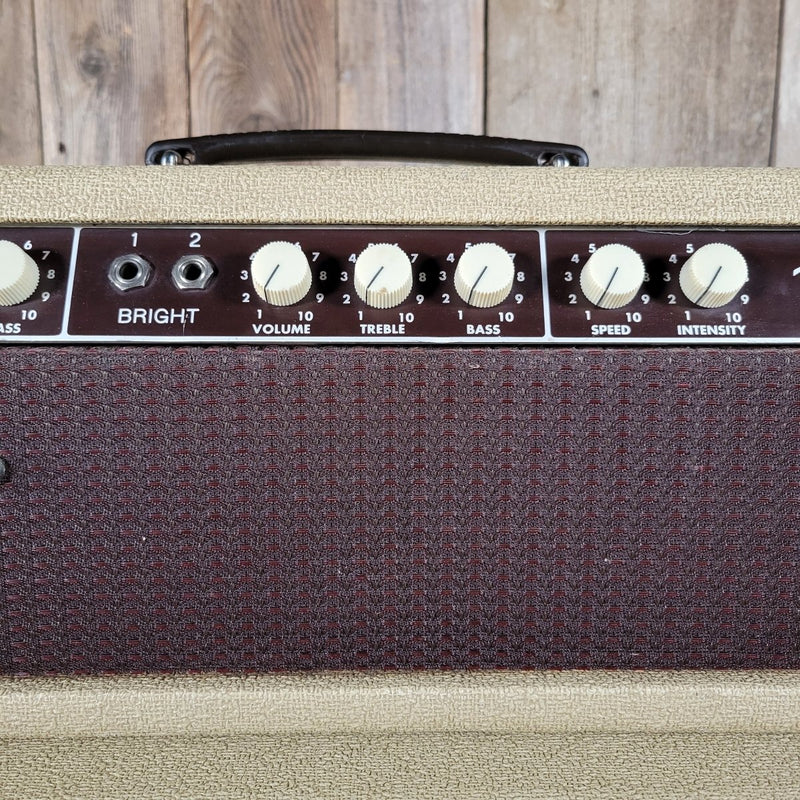 SOLD - Fender Tremolux 6G9 - B 1963 Blond Oxblood Grill Head and Cabinet - Mahar's Vintage Guitars