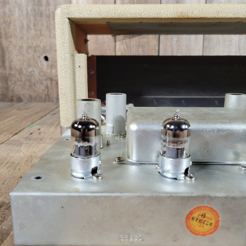 SOLD - Fender Tremolux 6G9 - B 1963 Blond Oxblood Grill Head and Cabinet - Mahar's Vintage Guitars