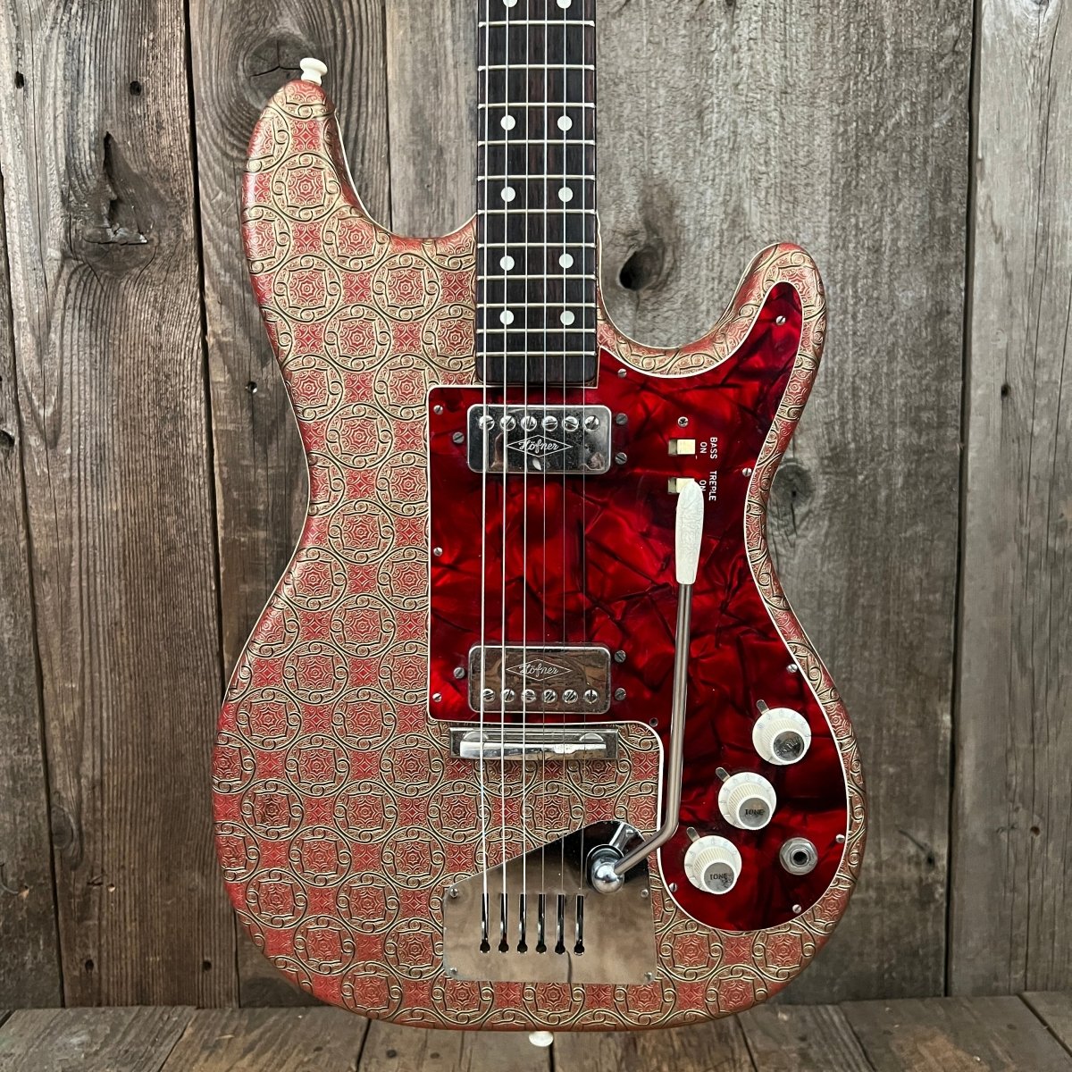 SOLD - Gagliano by Hofner model 172 1962 - 1963 Brokat Vinyl - Mahar's Vintage Guitars