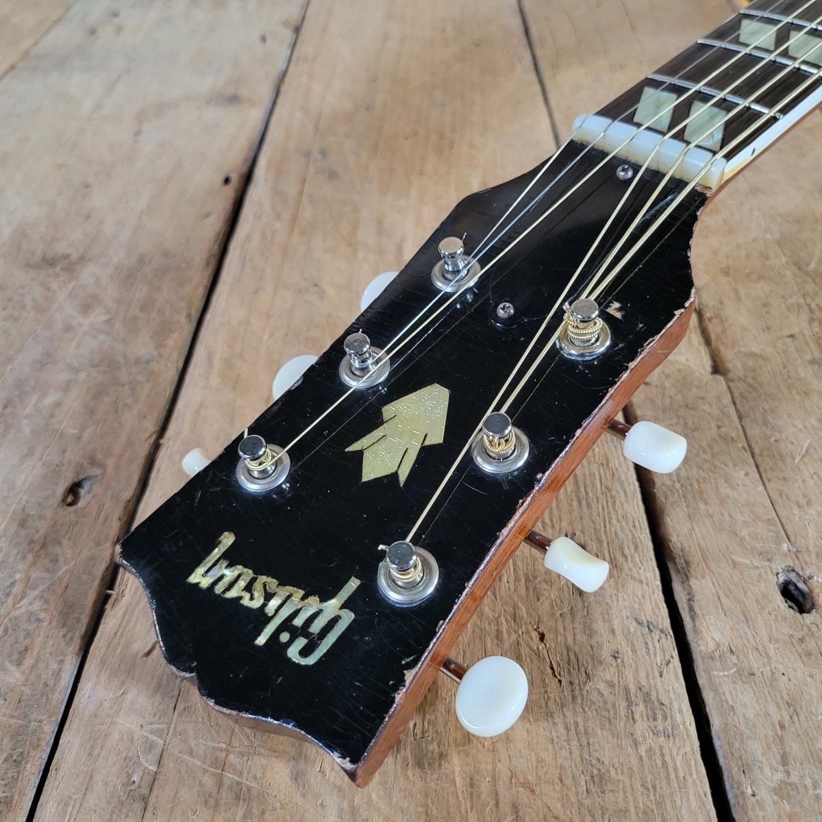 SOLD - Gibson 1955 Country Western SJN Natural Slope Shoulder Serviced - Mahar's Vintage Guitars
