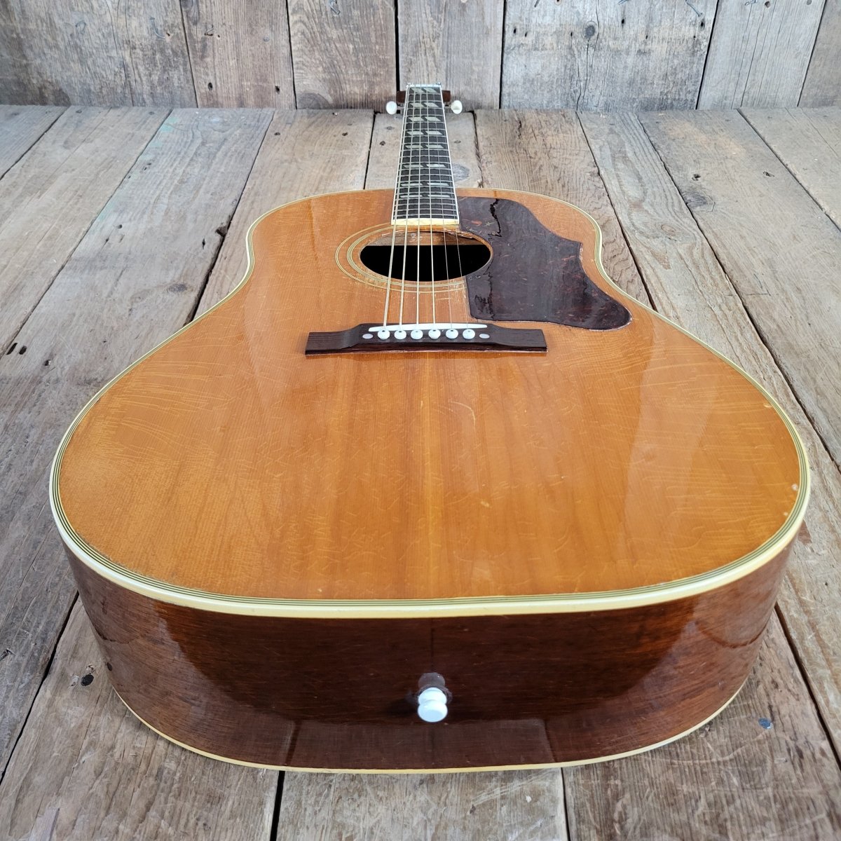 SOLD - Gibson 1955 Country Western SJN Natural Slope Shoulder Serviced - Mahar's Vintage Guitars