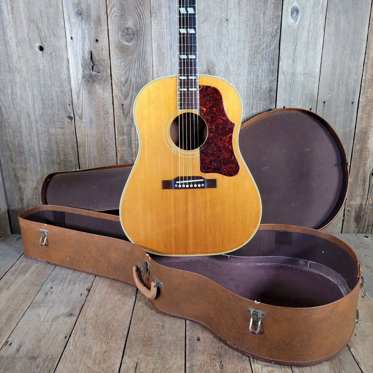 SOLD - Gibson 1955 Country Western SJN Natural Slope Shoulder Serviced - Mahar's Vintage Guitars