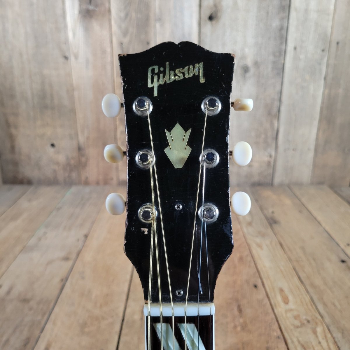 SOLD - Gibson 1955 Country Western SJN Natural Slope Shoulder Serviced - Mahar's Vintage Guitars