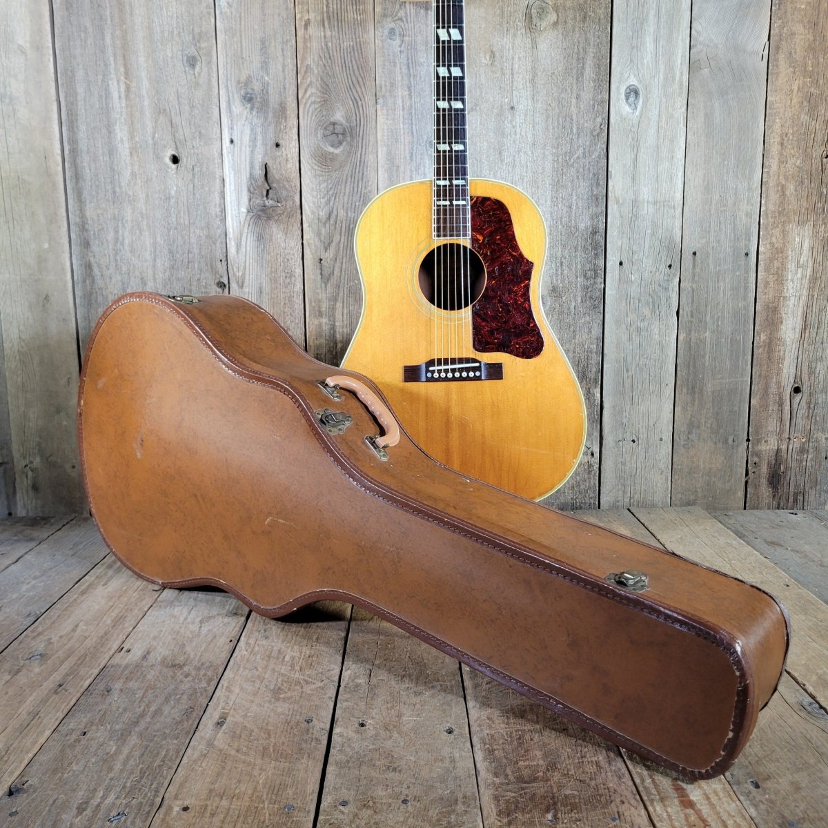 SOLD - Gibson 1955 Country Western SJN Natural Slope Shoulder Serviced - Mahar's Vintage Guitars