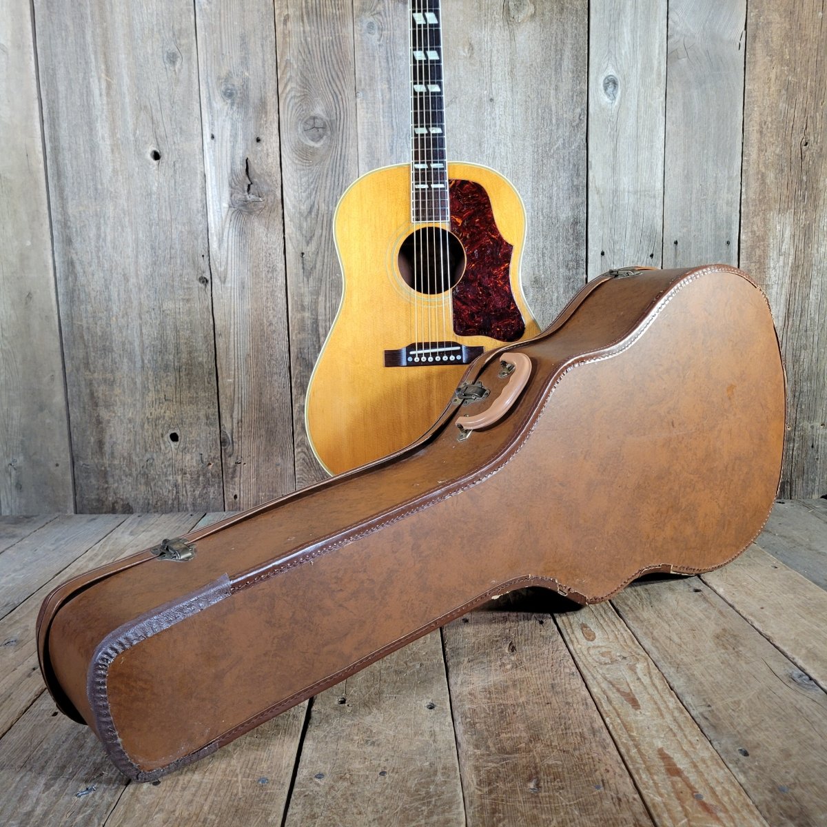 SOLD - Gibson 1955 Country Western SJN Natural Slope Shoulder Serviced - Mahar's Vintage Guitars