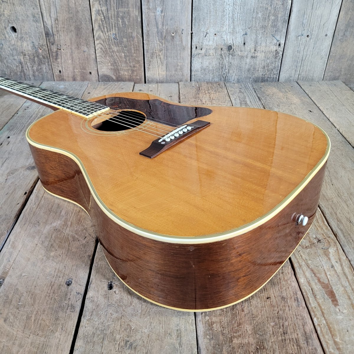 SOLD - Gibson 1955 Country Western SJN Natural Slope Shoulder Serviced - Mahar's Vintage Guitars