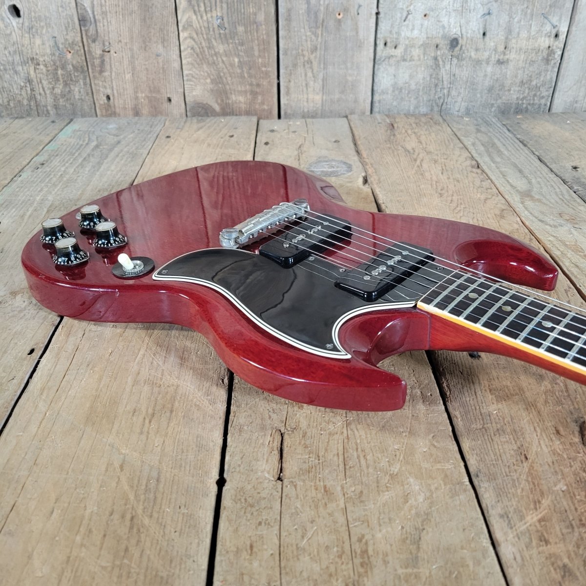 SOLD - Gibson 1964 SG Special – Vintage Cherry, Dual P - 90 Pickups & Stopbar Tailpiece - Mahar's Vintage Guitars