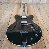 SOLD - Gibson 1974 ES - 335TD in Rare Factory Black Finish – Vintage Semi - Hollow Electric Guitar - Mahar's Vintage Guitars