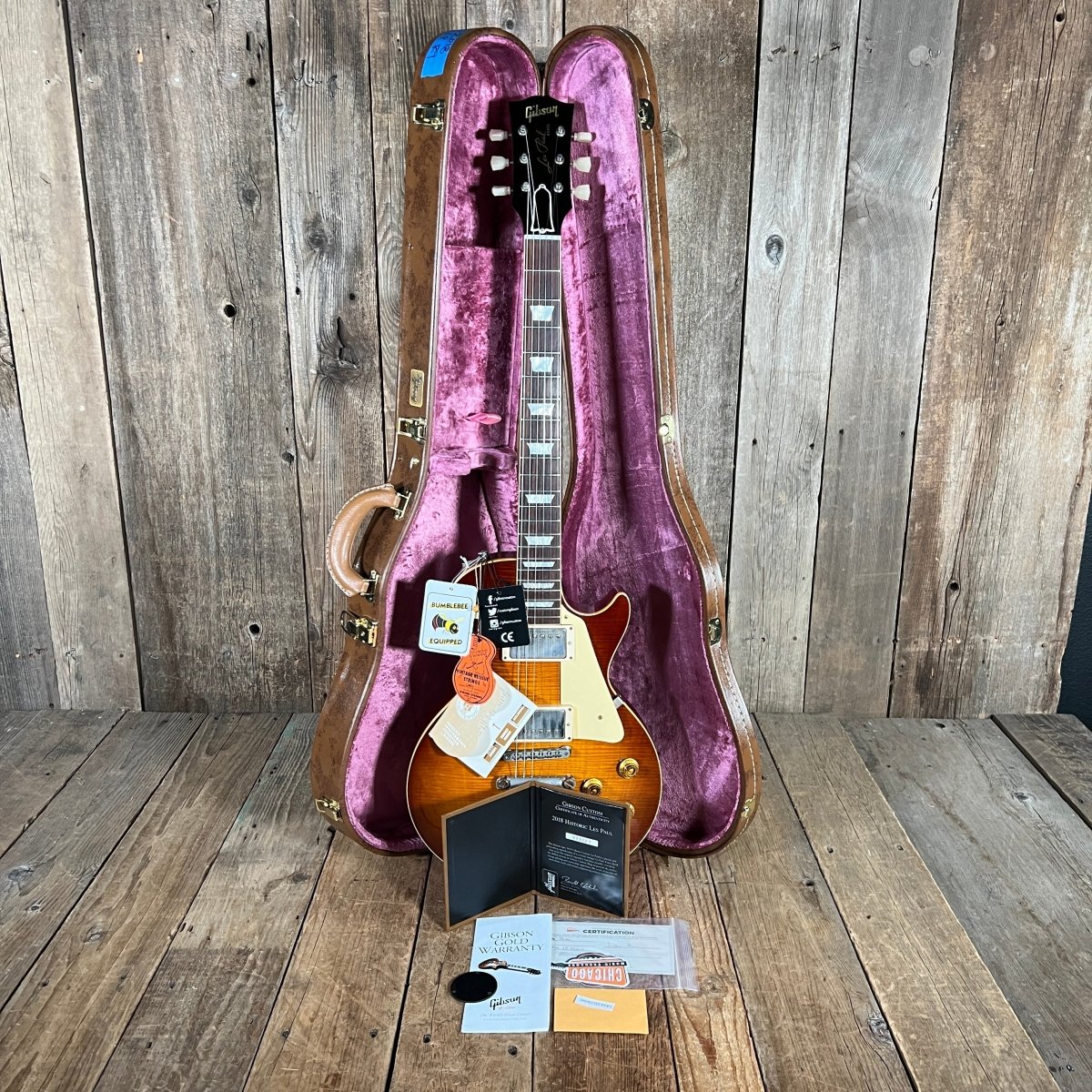 SOLD - Gibson 2018 Historic Les Paul Standard R9 Royal Ice Tea