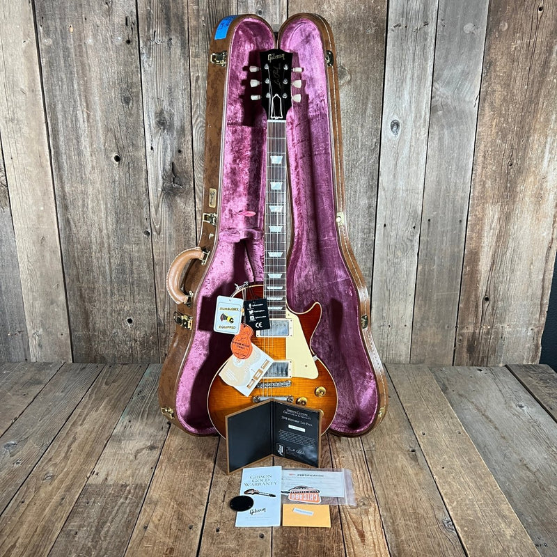 SOLD - Gibson 2018 Historic Les Paul Standard R9 Royal Ice Tea - Mahar's Vintage Guitars