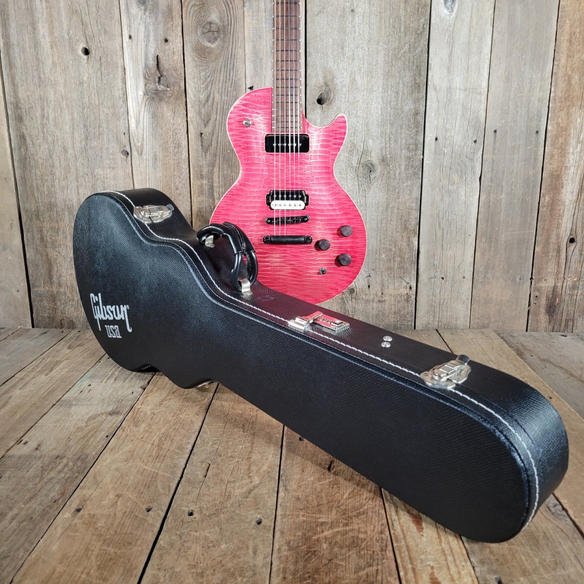 SOLD - Gibson BFG Les Paul – Faded Transparent Cherry, Signed by Les Paul, Rare Collector’s Guitar 2007 - Mahar's Vintage Guitars