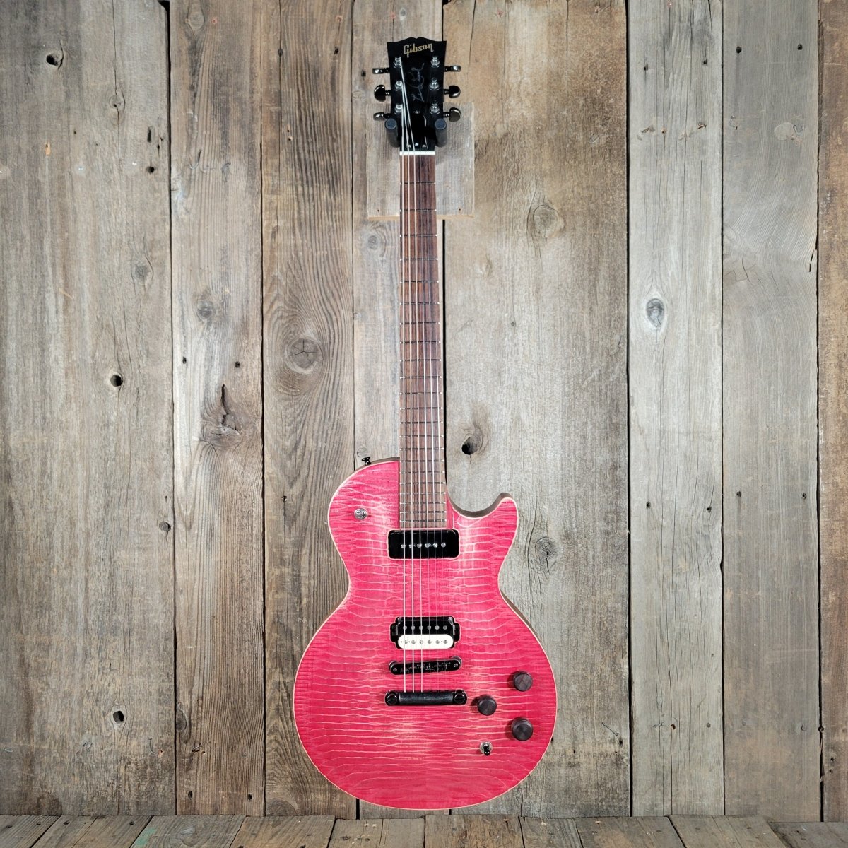 SOLD - Gibson BFG Les Paul – Faded Transparent Cherry, Signed by Les Paul, Rare Collector’s Guitar 2007 - Mahar's Vintage Guitars