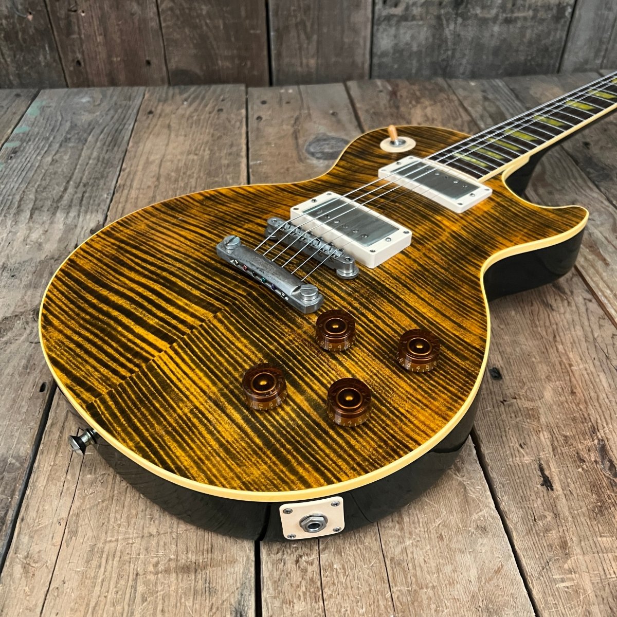 SOLD - Gibson Boneyard Joe Perry Les Paul R9 Signature Model Green