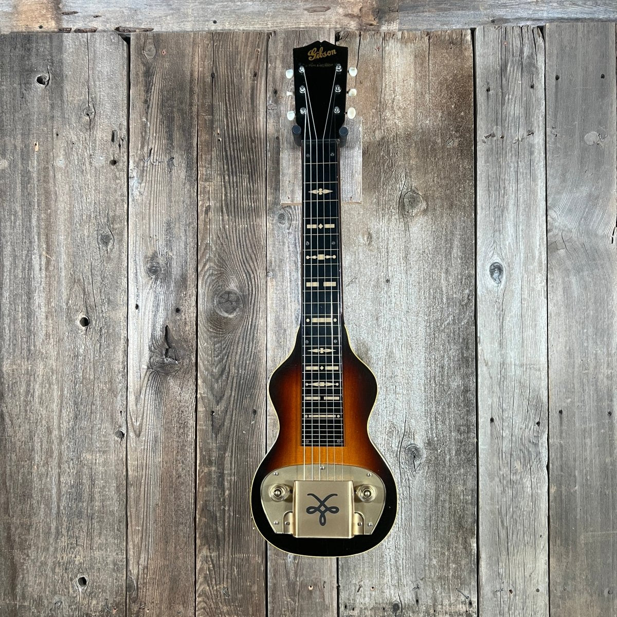 SOLD - Gibson BR - 4 Lap Steel 1947 Sunburst - Mahar's Vintage Guitars