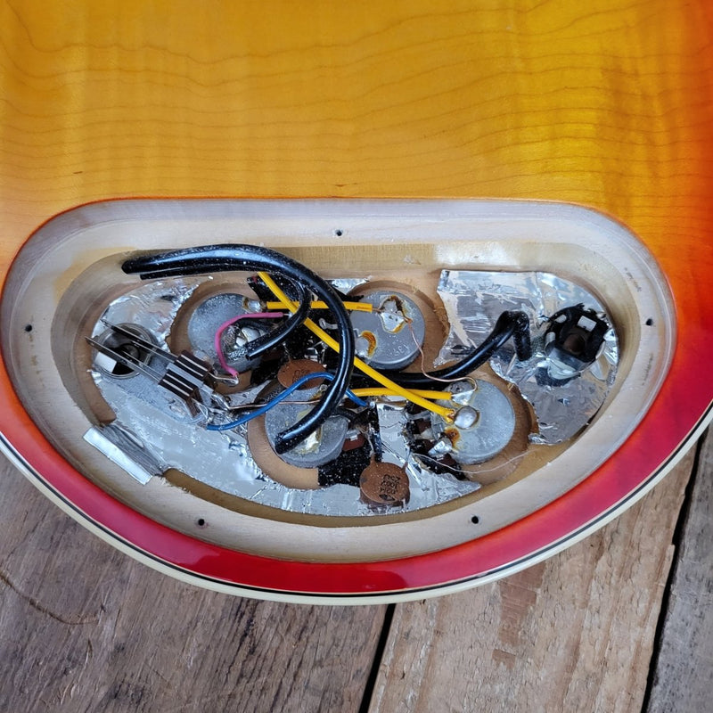 SOLD - Gibson Custom L - 5S Cherry Sunburst 1977 - Mahar's Vintage Guitars