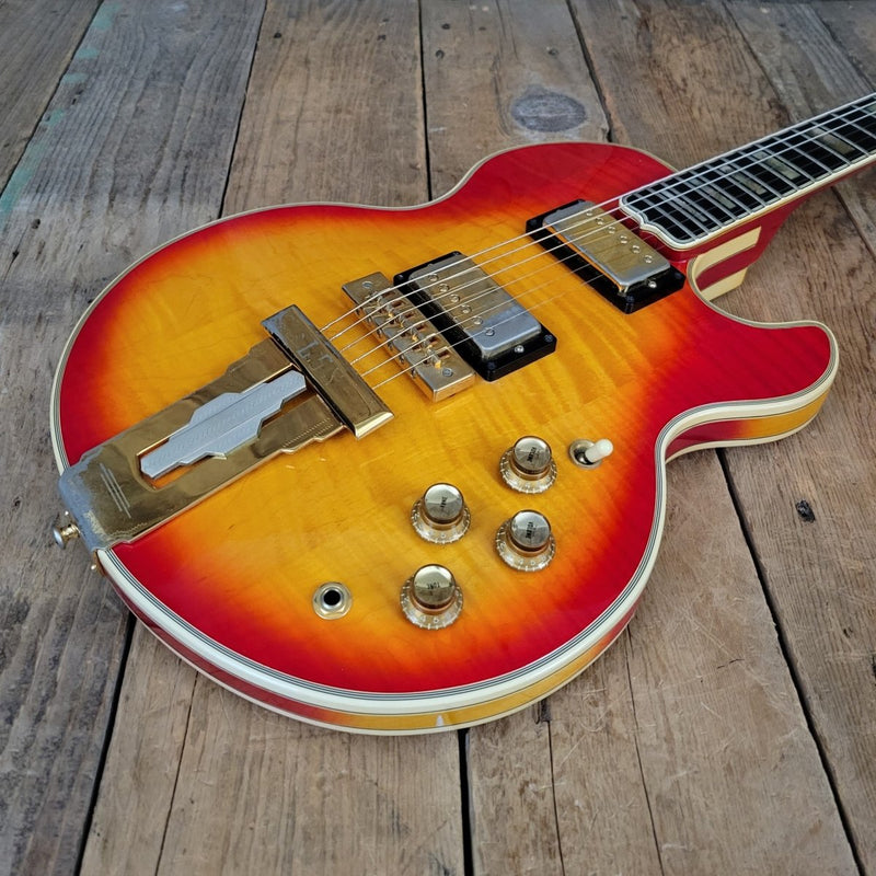 SOLD - Gibson Custom L - 5S Cherry Sunburst 1977 - Mahar's Vintage Guitars