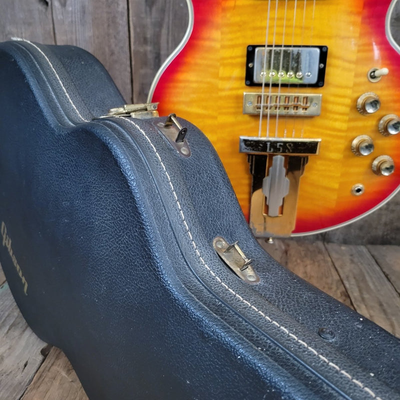 SOLD - Gibson Custom L - 5S Cherry Sunburst 1977 - Mahar's Vintage Guitars