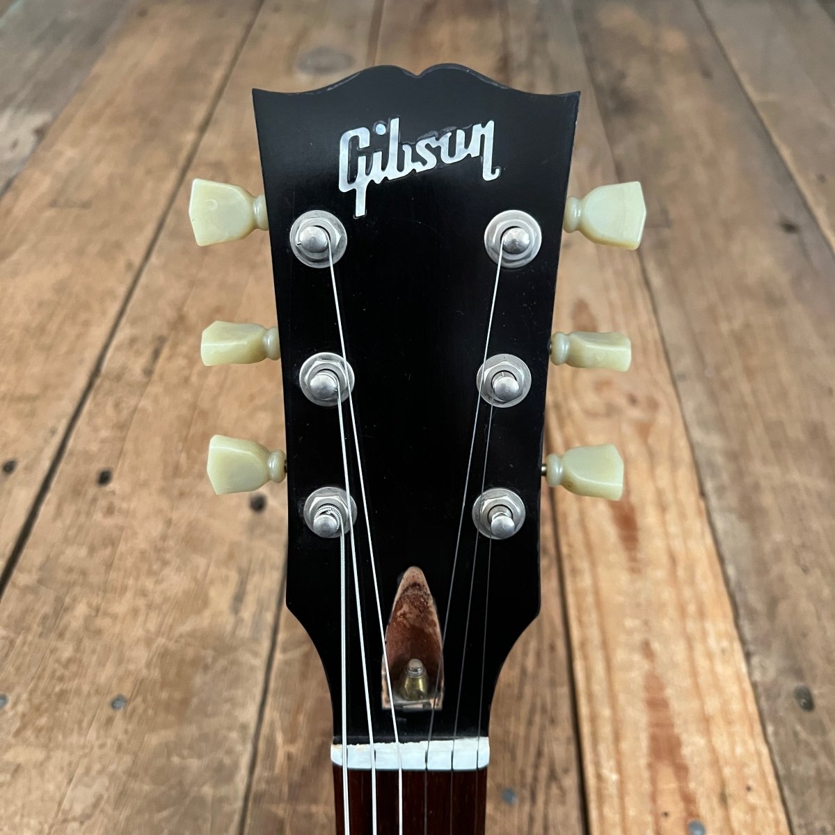SOLD - Gibson Custom Shop Prototype Roadworn Les Paul Acoustic 2006 Natural Flame - Mahar's Vintage Guitars