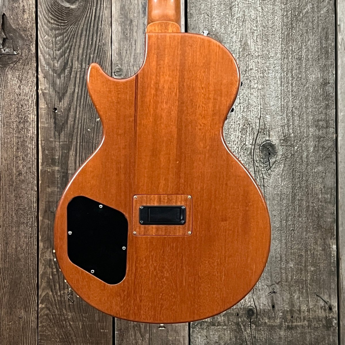 SOLD - Gibson Custom Shop Prototype Roadworn Les Paul Acoustic 2006 Natural Flame - Mahar's Vintage Guitars