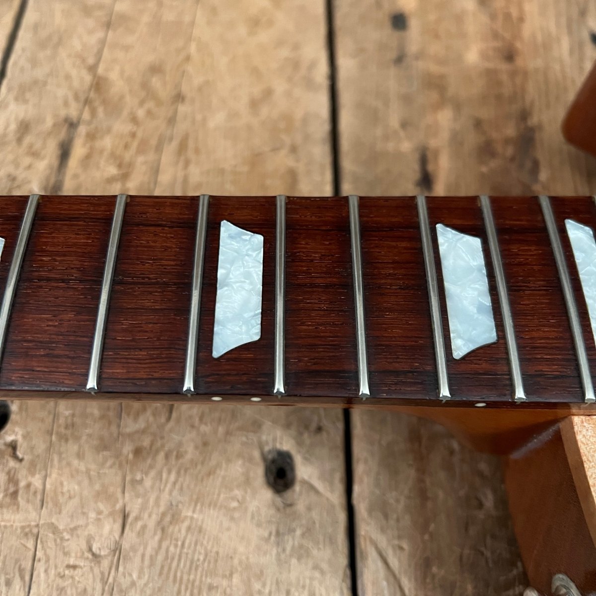 SOLD - Gibson Custom Shop Prototype Roadworn Les Paul Acoustic 2006 Natural Flame - Mahar's Vintage Guitars