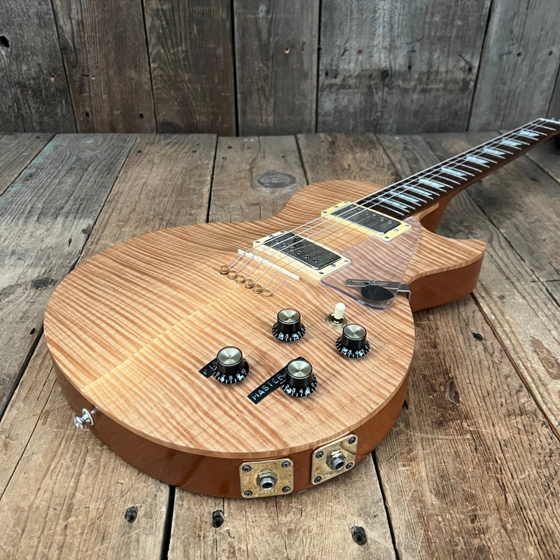 SOLD - Gibson Custom Shop Prototype Roadworn Les Paul Acoustic 2006 Natural Flame - Mahar's Vintage Guitars