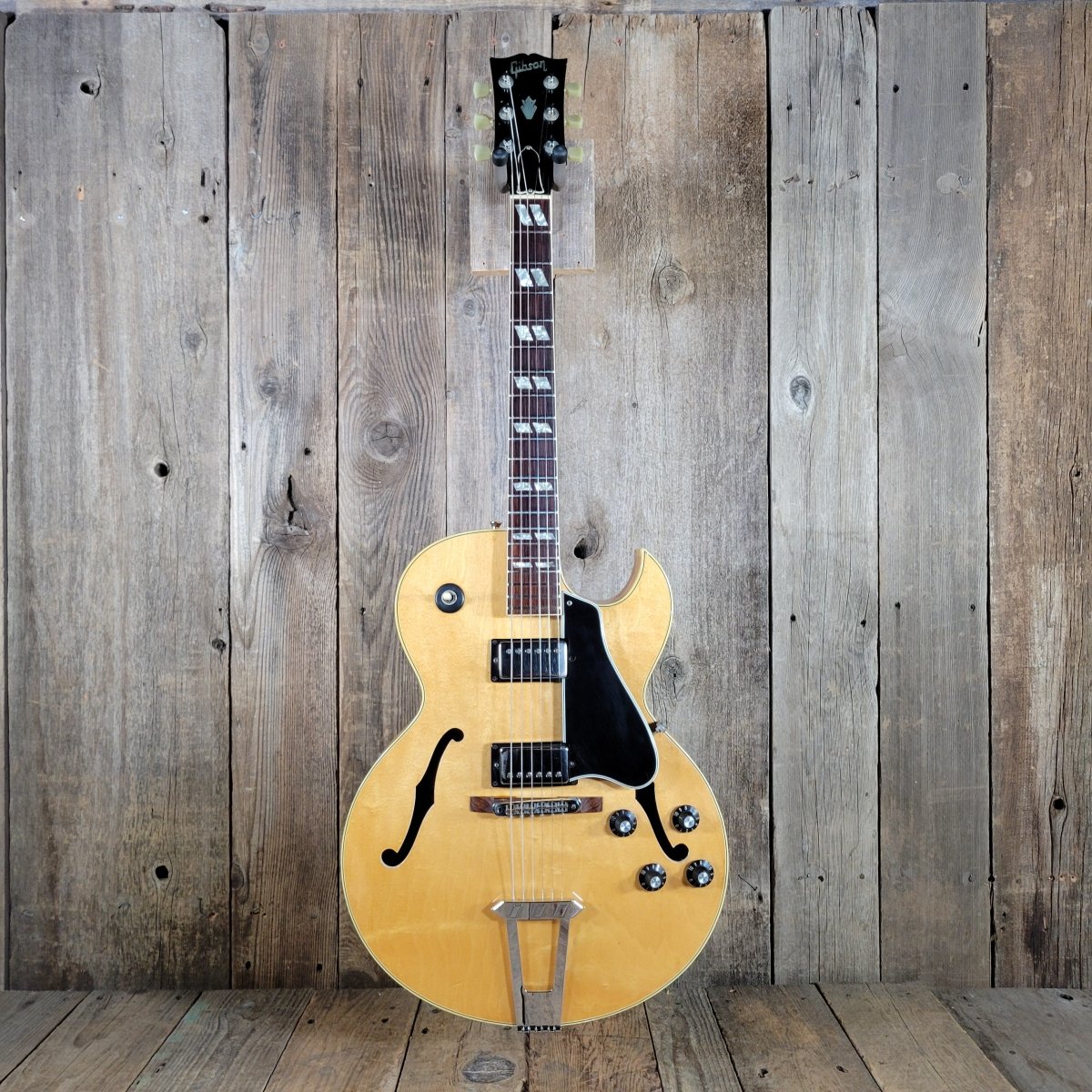 SOLD - Gibson ES - 175 Blonde 1981 with OHSC - Mahar's Vintage Guitars