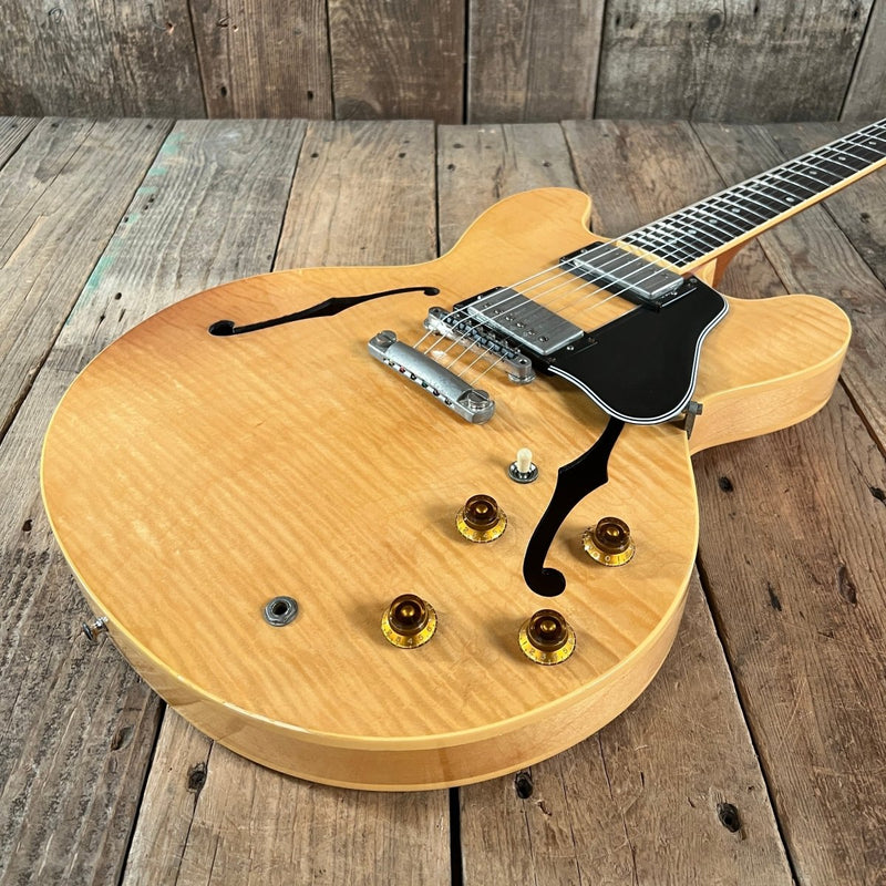 SOLD - Gibson ES - 335 Dot Neck Reissue Blonde Figured Maple 1997 - Mahar's Vintage Guitars