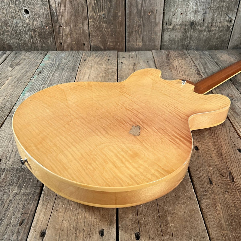 SOLD - Gibson ES - 335 Dot Neck Reissue Blonde Figured Maple 1997 - Mahar's Vintage Guitars