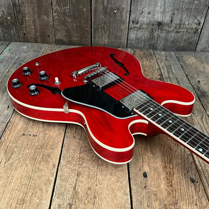SOLD - Gibson ES - 335 Sixties Dot Neck 2022 Cherry - Mahar's Vintage Guitars