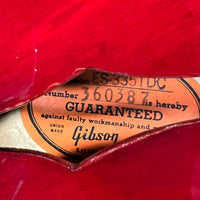 SOLD - Gibson ES - 335TDC 1965 Cherry Wide 1 11/16" nut - Mahar's Vintage Guitars