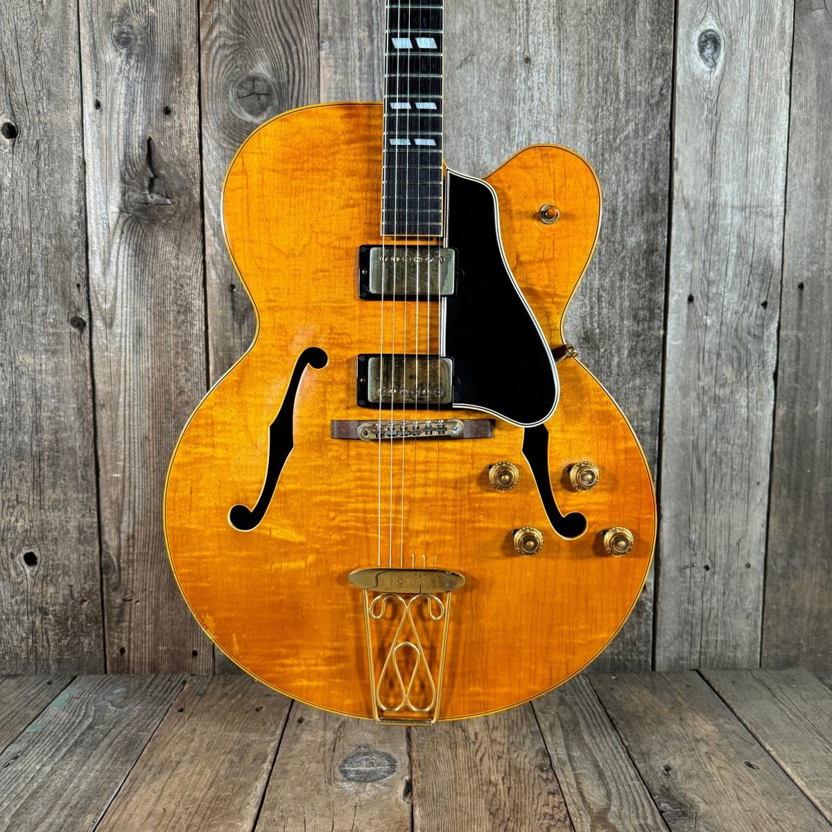 SOLD - Gibson ES - 350Tn Blonde PAFs 43 made in 1958 - Mahar's Vintage Guitars
