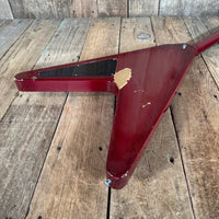 SOLD - Gibson Flying V Pink Burst 1984 Dirty Fingers pickups - Mahar's Vintage Guitars