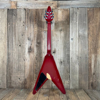 SOLD - Gibson Flying V Pink Burst 1984 Dirty Fingers pickups - Mahar's Vintage Guitars