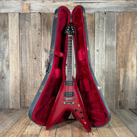 SOLD - Gibson Flying V Pink Burst 1984 Dirty Fingers pickups - Mahar's Vintage Guitars