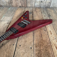 SOLD - Gibson Flying V Pink Burst 1984 Dirty Fingers pickups - Mahar's Vintage Guitars